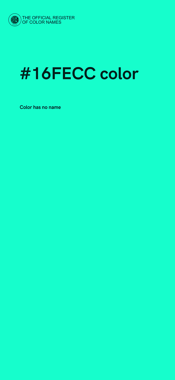 #16FECC color image