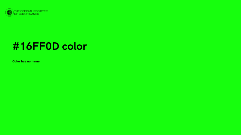 #16FF0D color image
