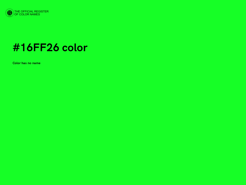 #16FF26 color image