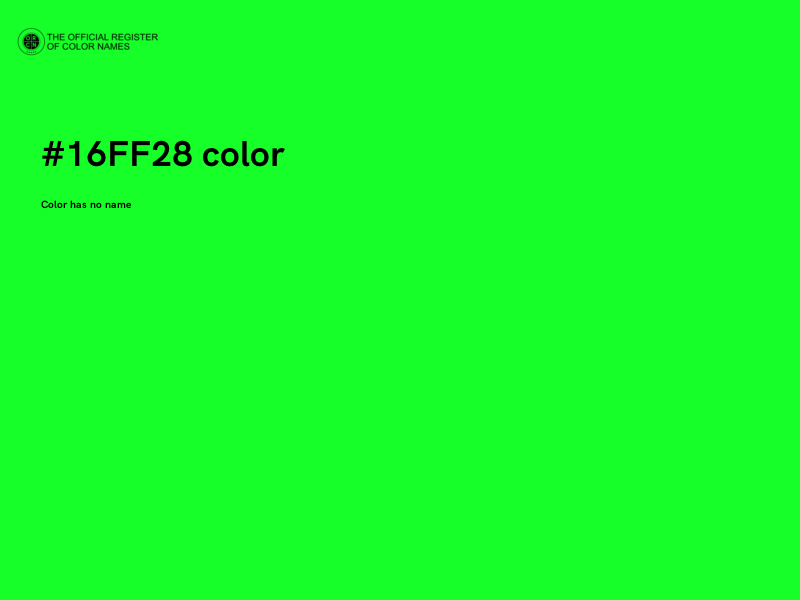 #16FF28 color image