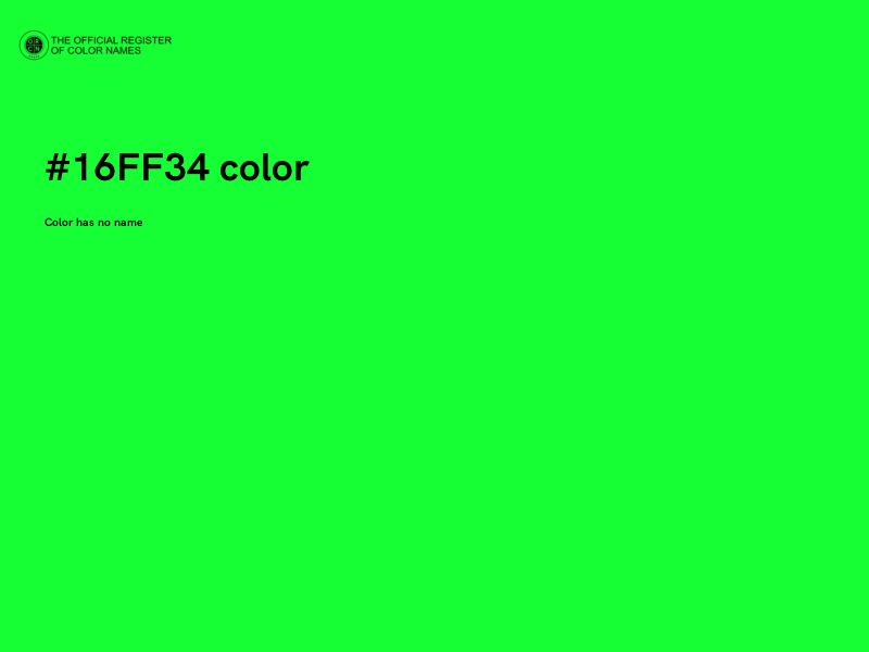 #16FF34 color image