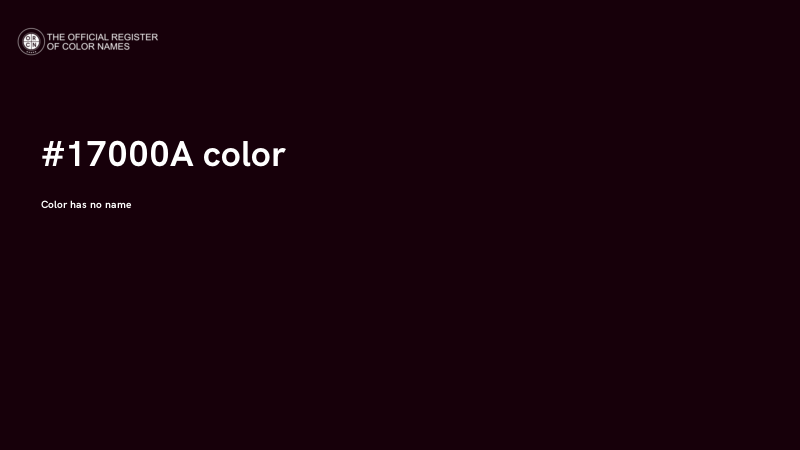 #17000A color image