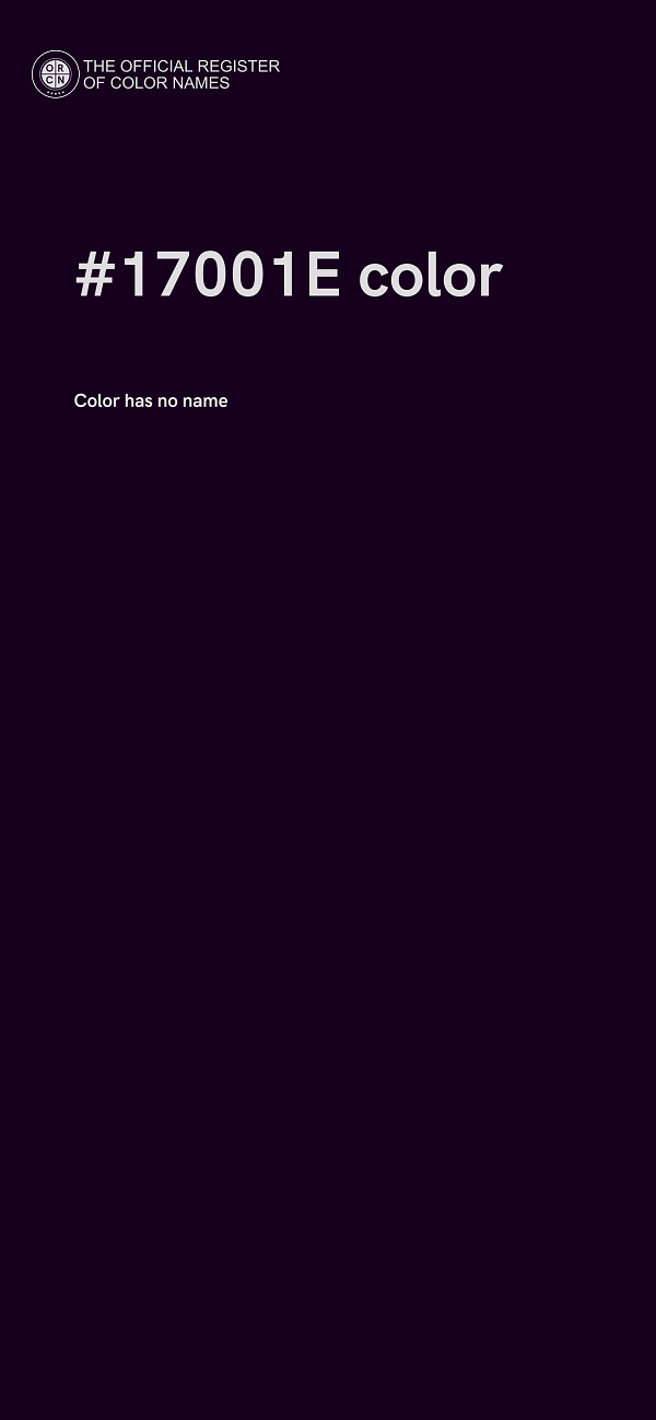 #17001E color image