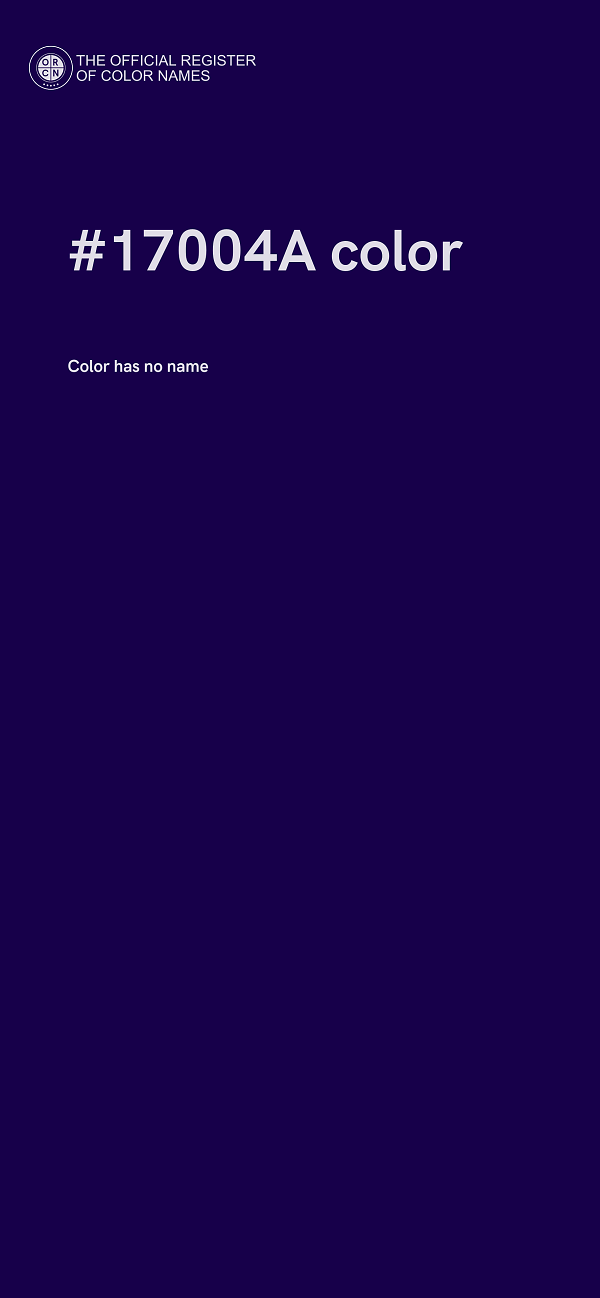#17004A color image
