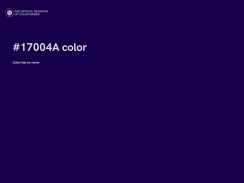 #17004A color image