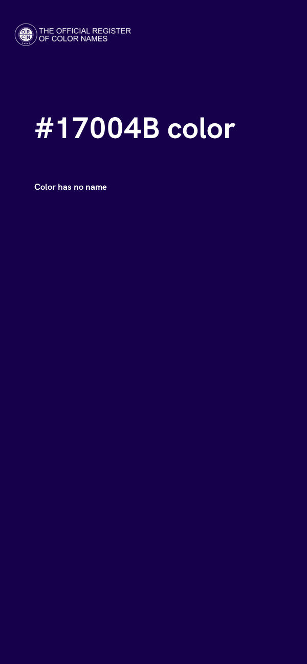 #17004B color image