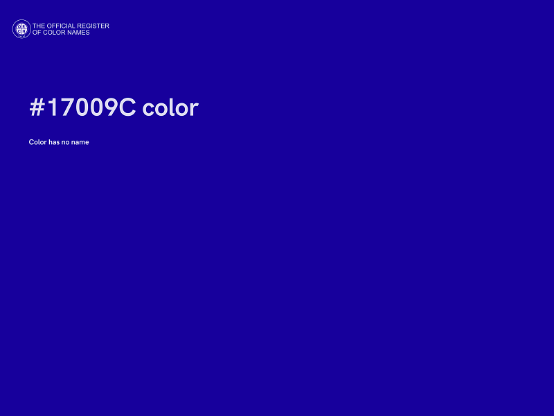 #17009C color image