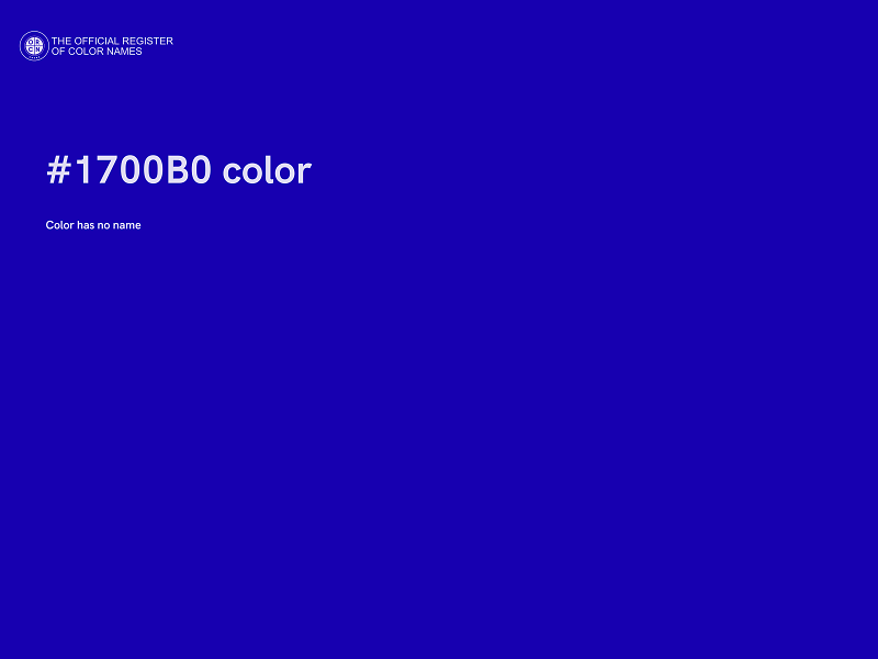 #1700B0 color image