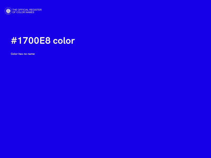 #1700E8 color image