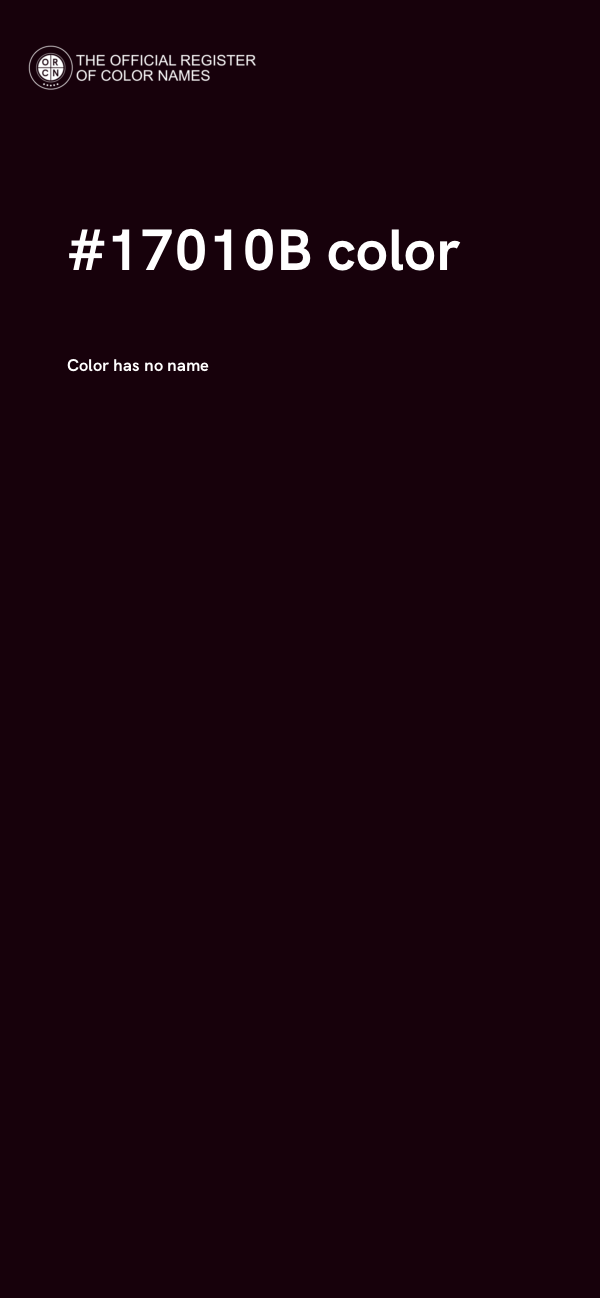 #17010B color image