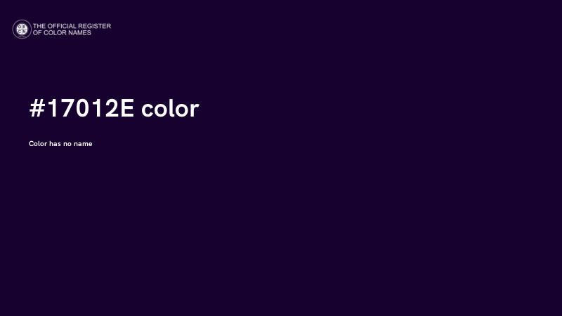 #17012E color image