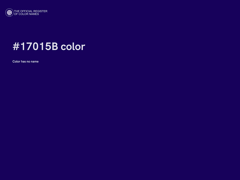 #17015B color image