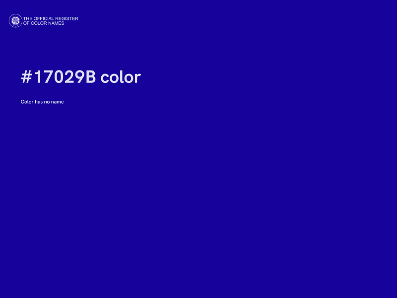 #17029B color image