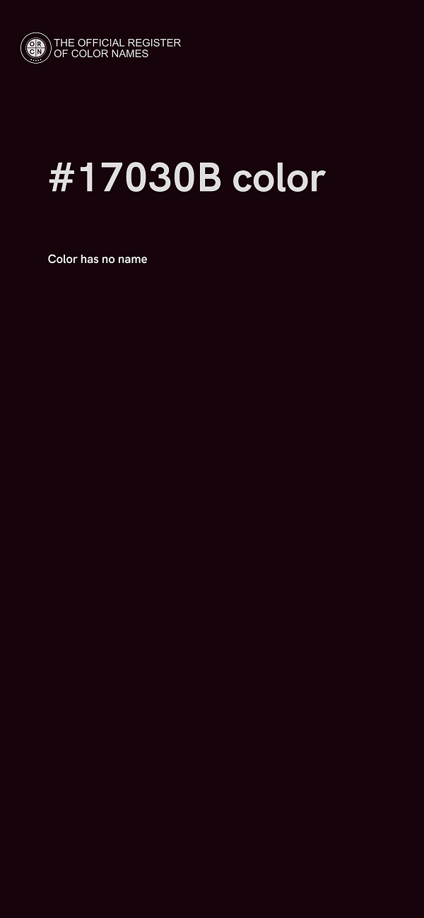 #17030B color image