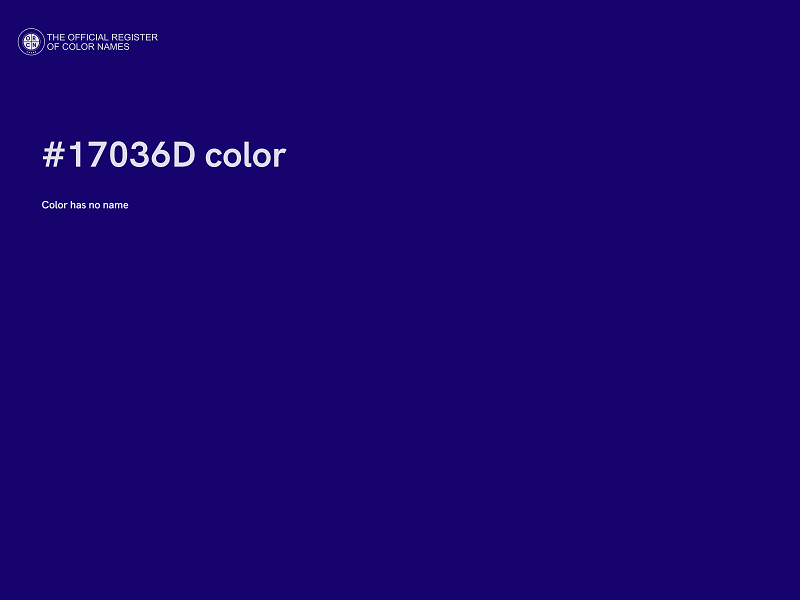 #17036D color image
