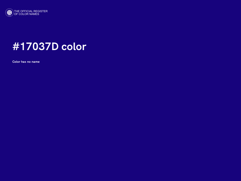 #17037D color image
