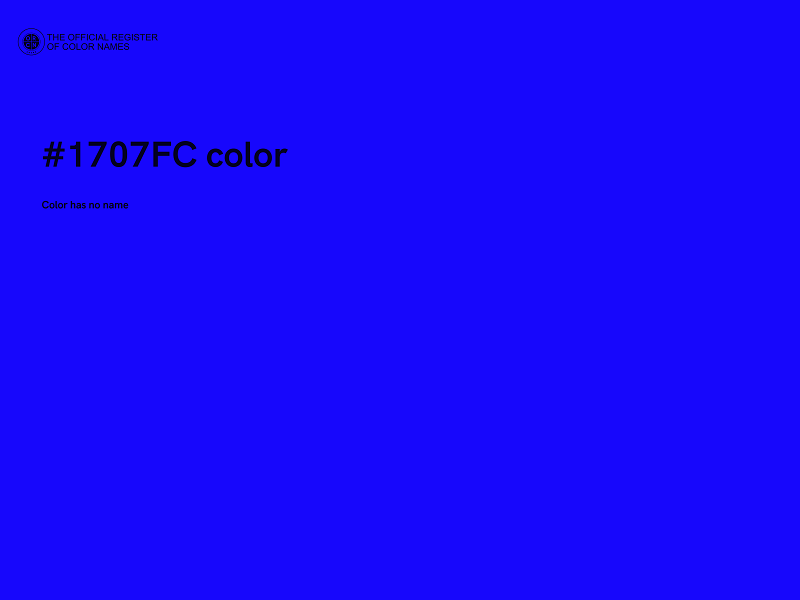 #1707FC color image