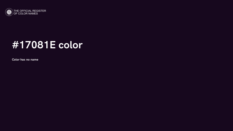 #17081E color image