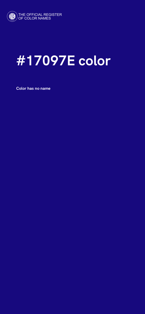 #17097E color image