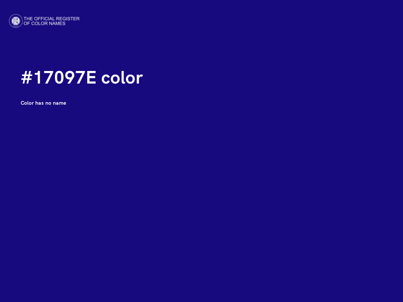 #17097E color image