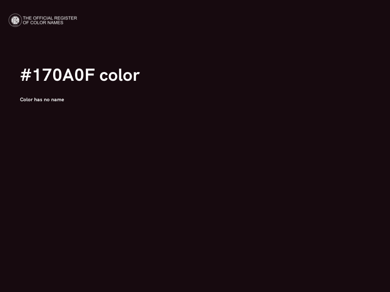 #170A0F color image