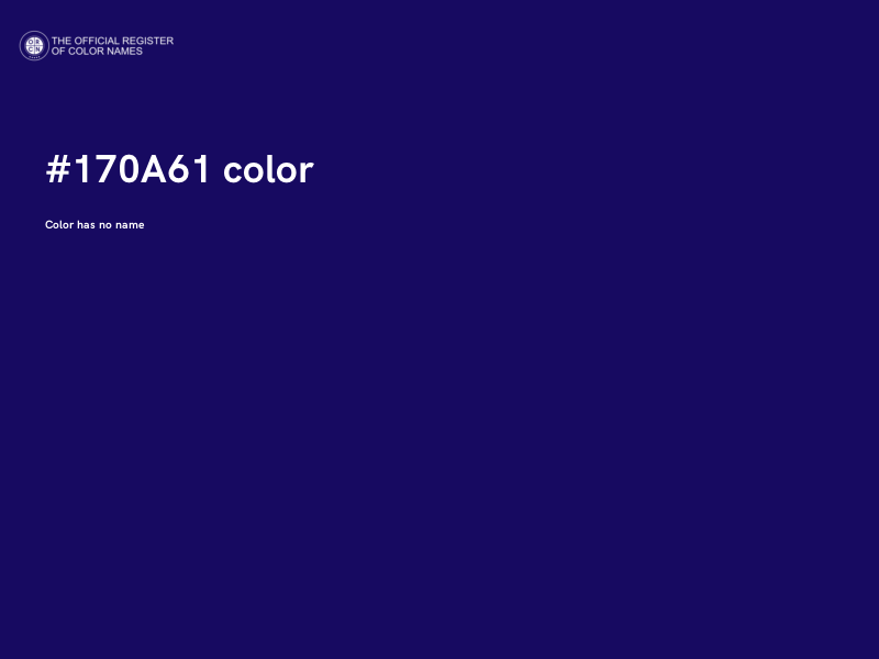 #170A61 color image