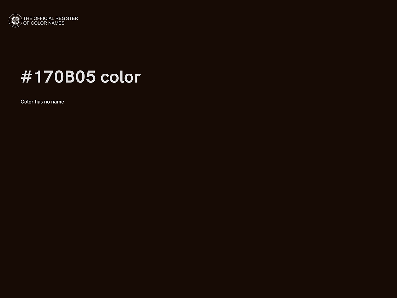 #170B05 color image