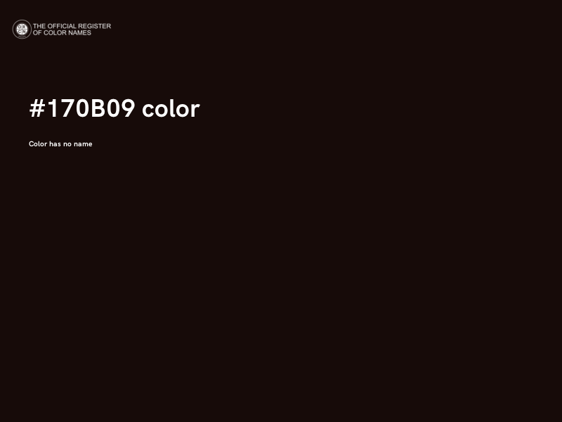 #170B09 color image