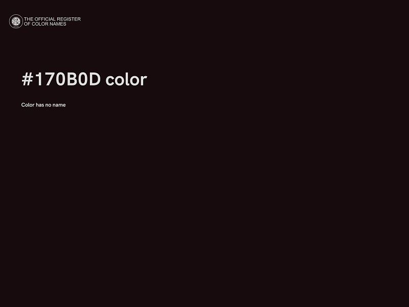 #170B0D color image