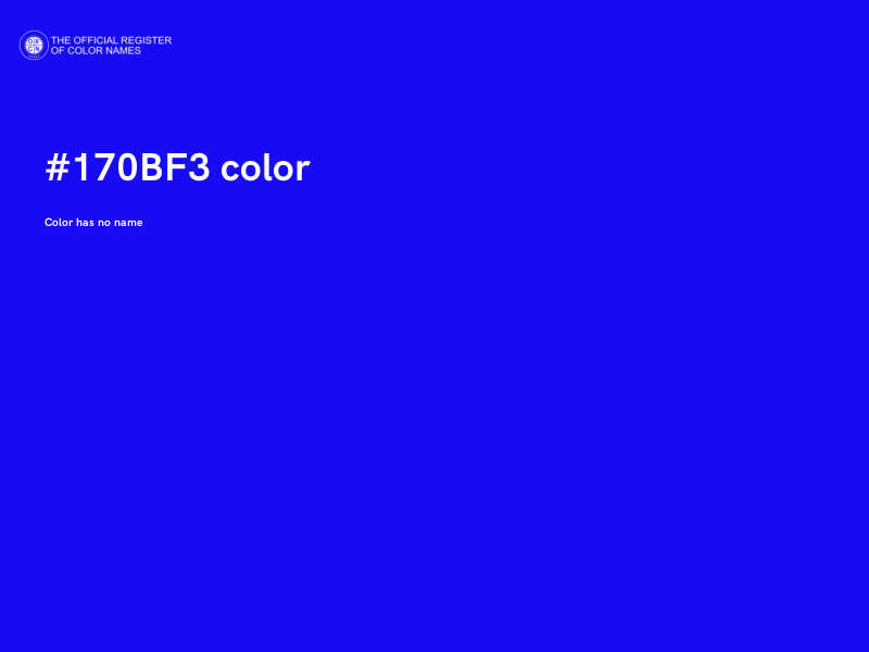 #170BF3 color image