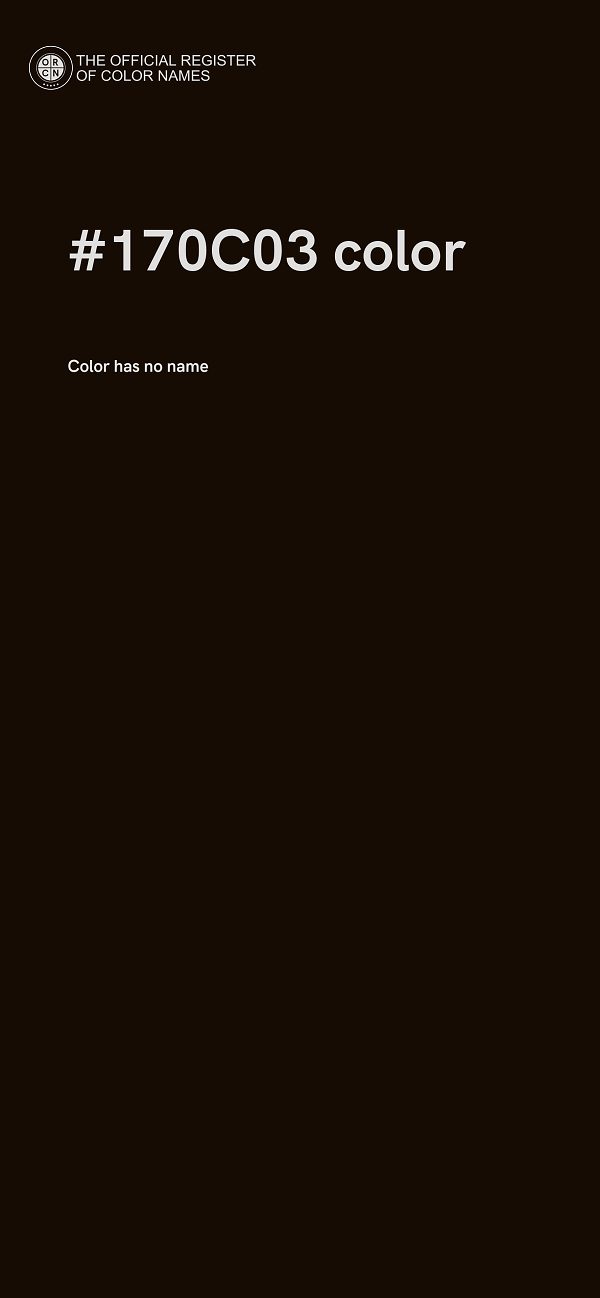 #170C03 color image