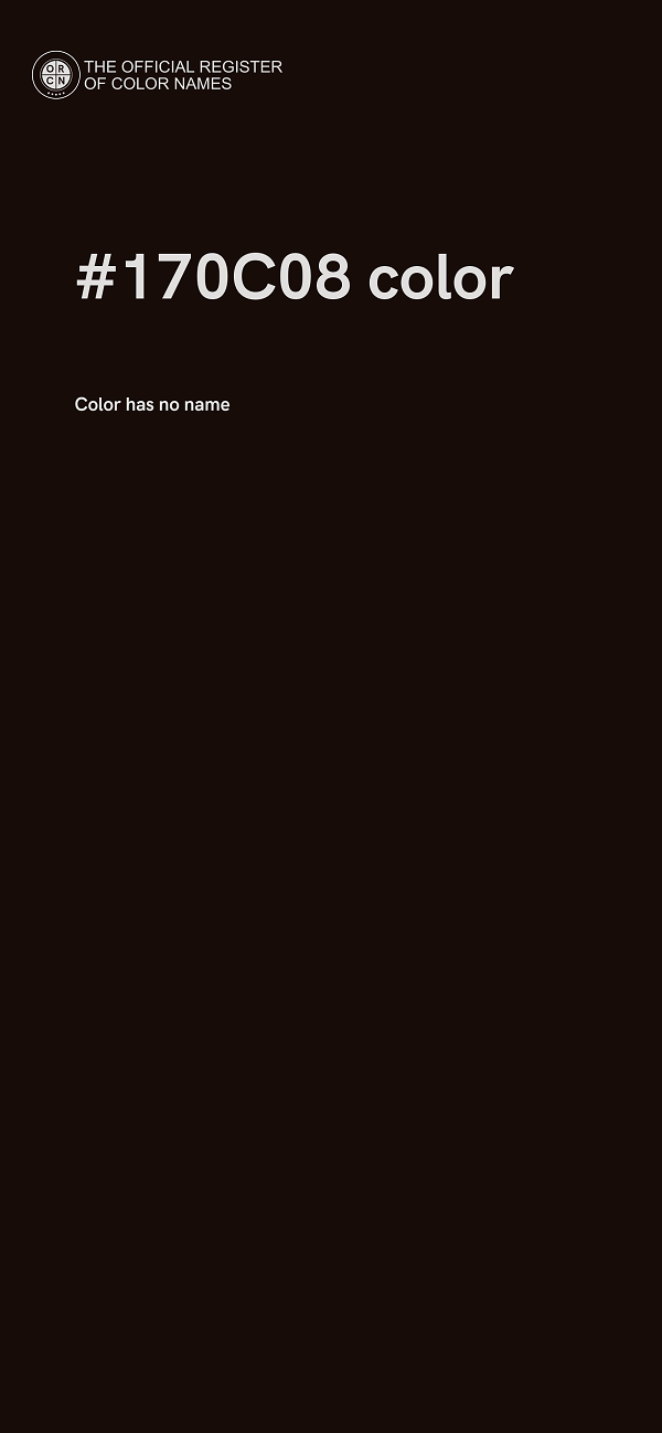 #170C08 color image