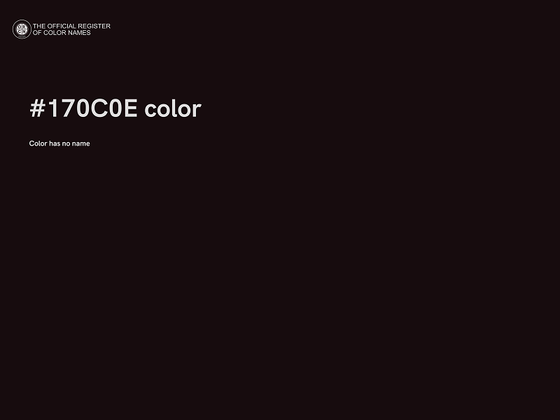#170C0E color image