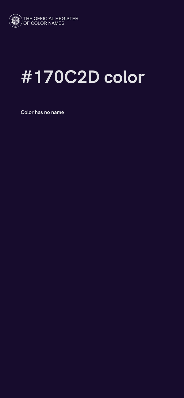 #170C2D color image