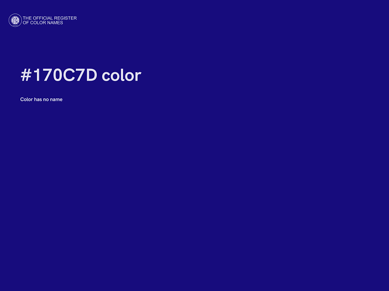 #170C7D color image