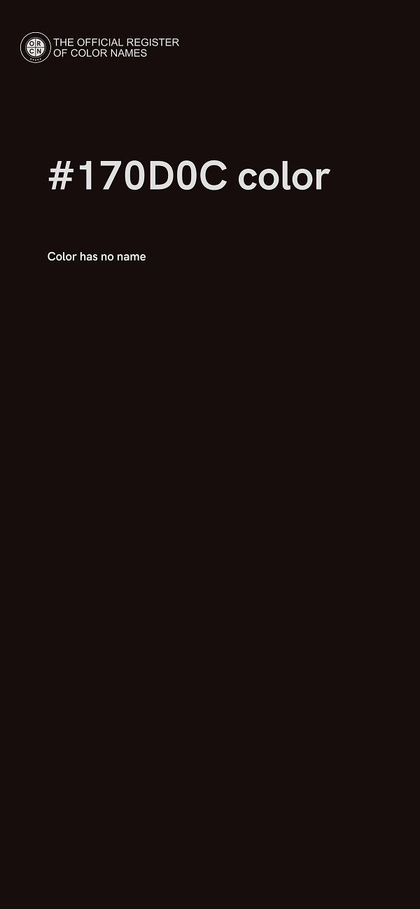 #170D0C color image