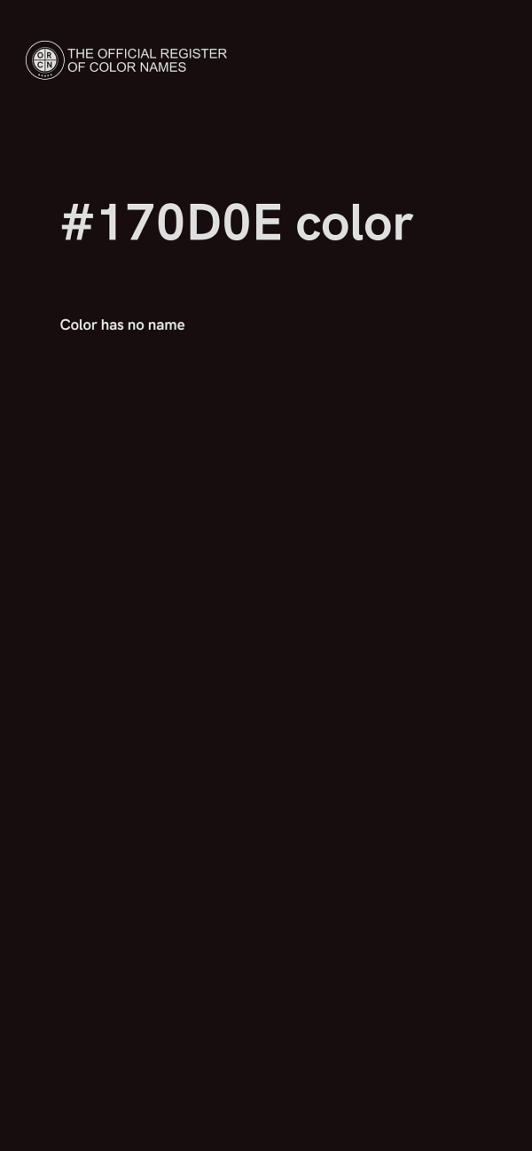 #170D0E color image