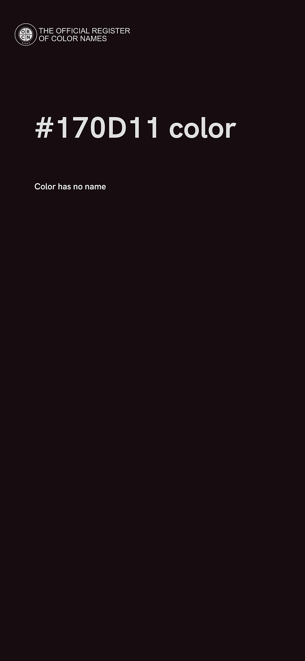 #170D11 color image