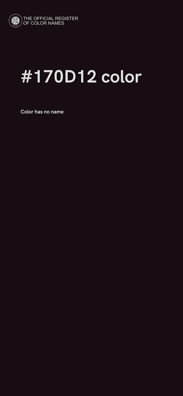 #170D12 color image