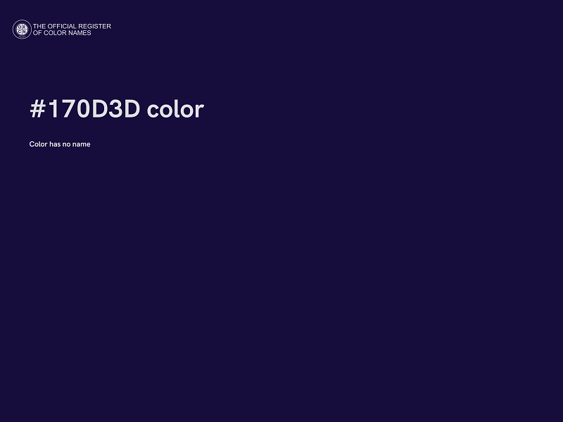 #170D3D color image