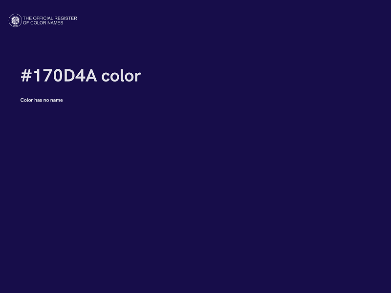 #170D4A color image