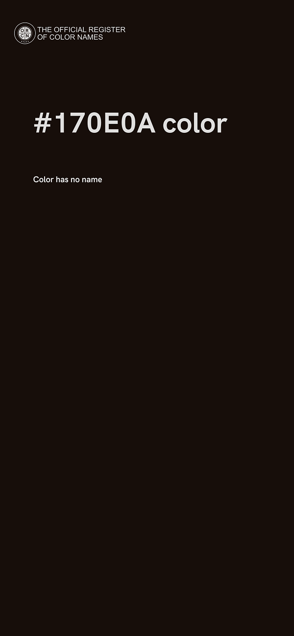 #170E0A color image