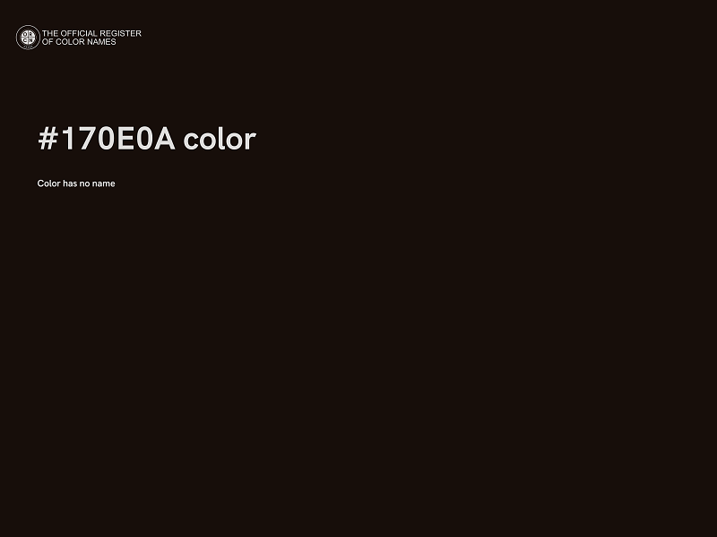 #170E0A color image