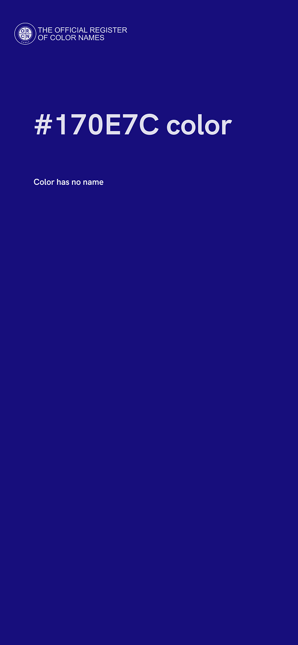 #170E7C color image