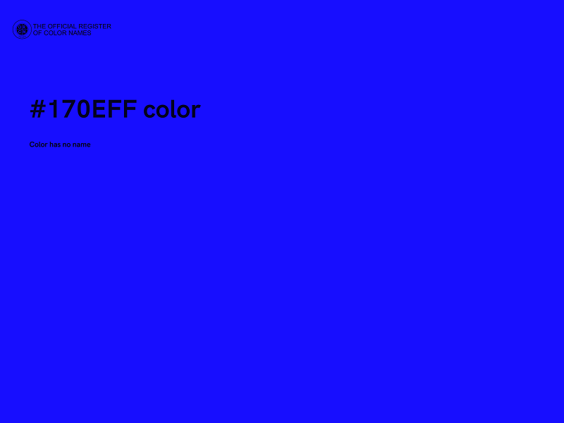 #170EFF color image