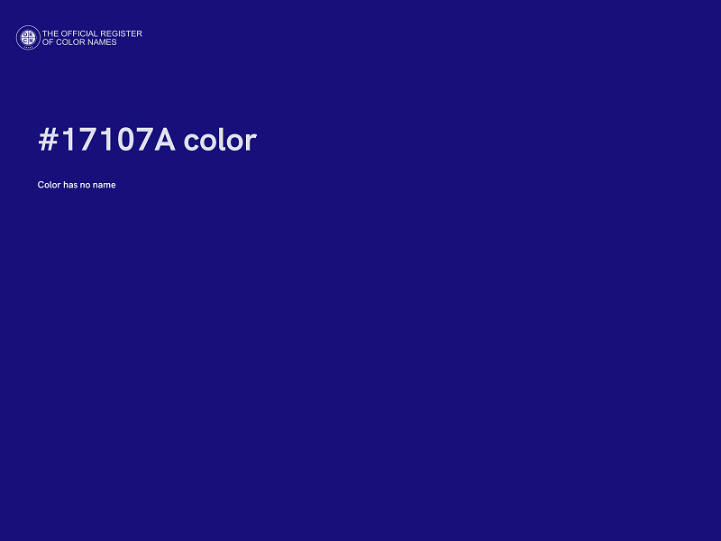 #17107A color image