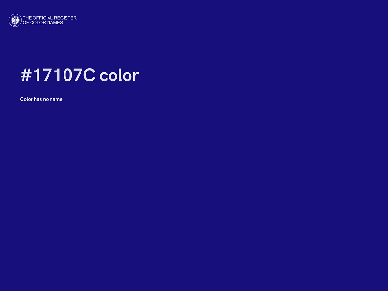 #17107C color image