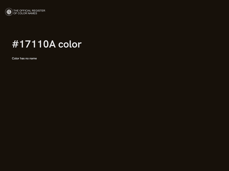 #17110A color image