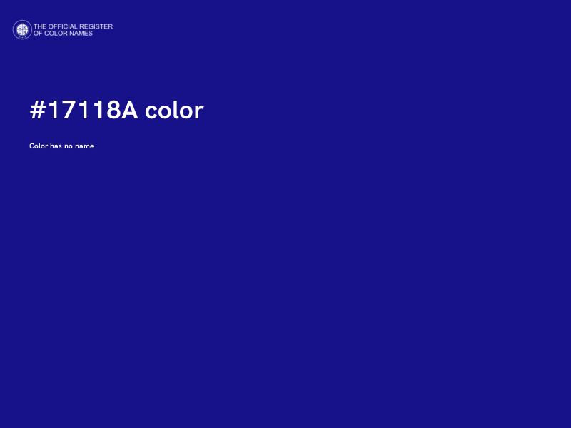 #17118A color image