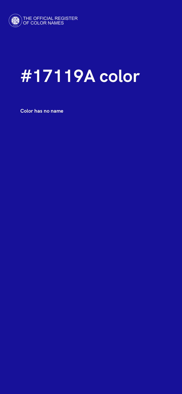 #17119A color image